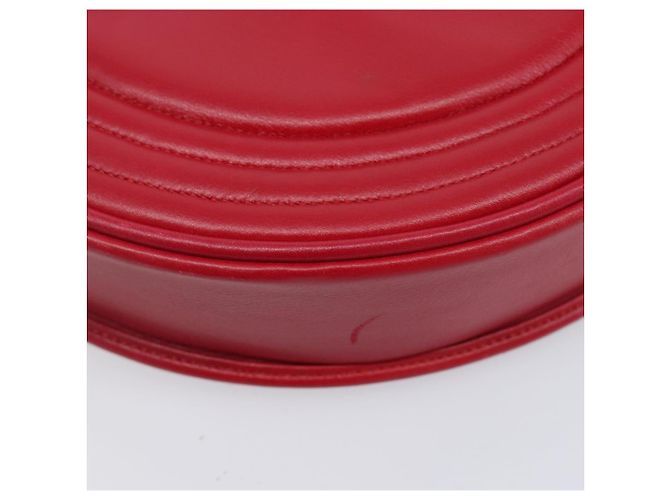 Autre Marque Saint Laurent Kate Shoulder Bag Leather Red Gold Auth 208231A - Jerrillo - vista 13