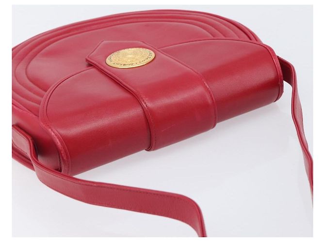 Autre Marque Saint Laurent Kate Shoulder Bag Leather Red Gold Auth 208231A - Jerrillo - vista 7