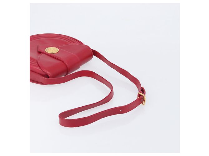 Autre Marque Saint Laurent Kate Shoulder Bag Leather Red Gold Auth 208231A - Jerrillo - vista 8