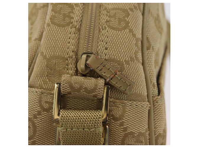 GUCCI GG Canvas Shoulder Bag Beige Gold 90781 Auth 208203 - Jerrillo - vista 15