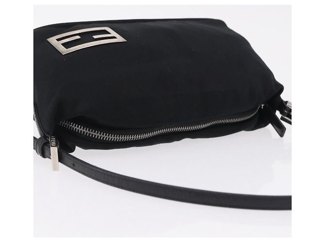 FENDI Accessory Pouch Cotton jersey Black Silver Auth 208245A - Jerrillo - vista 6
