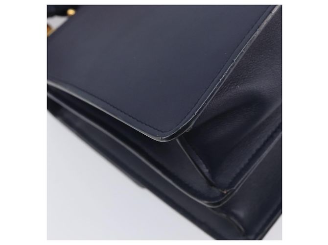 GUCCI Dionysos Bamboo Sherry Line Bag Leather 2way Navy 448075 Auth 208278M - Jerrillo - vista 18