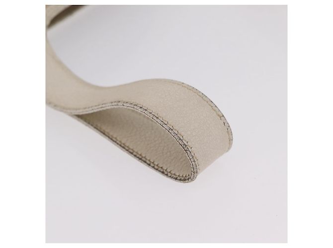Hermès HERMES Picotan MM Bolsa de Mão Canvas Beige Silver Auth 208376 - Jerrillo - vista 8