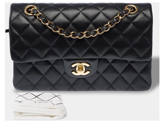 Sac CHANEL Timeless/Classique en Cuir Noir - 104068 - vue 3