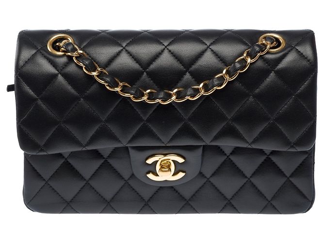 Sac CHANEL Timeless/Classique en Cuir Noir - 104068 - vue 4