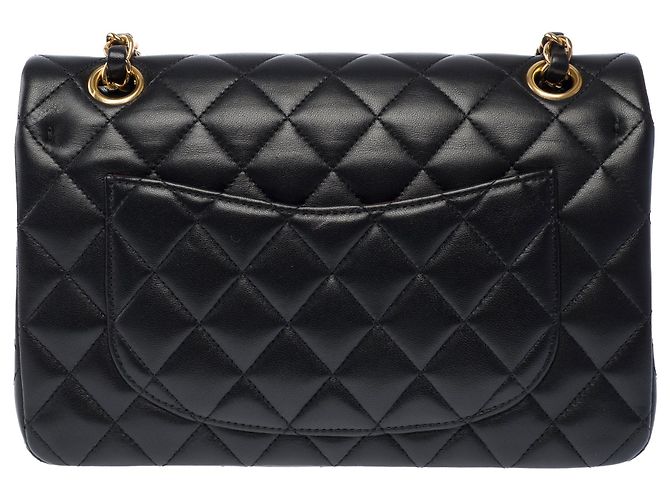 Sac CHANEL Timeless/Classique en Cuir Noir - 104068 - vue 5