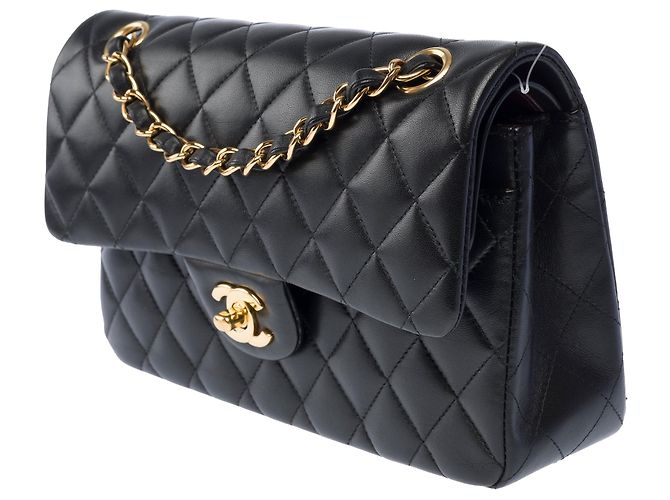 Sac CHANEL Timeless/Classique en Cuir Noir - 104068 - vue 6
