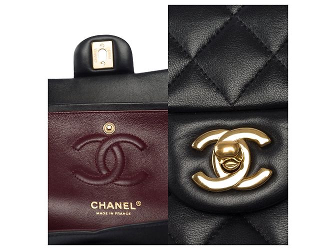 Sac CHANEL Timeless/Classique en Cuir Noir - 104068 - vue 7