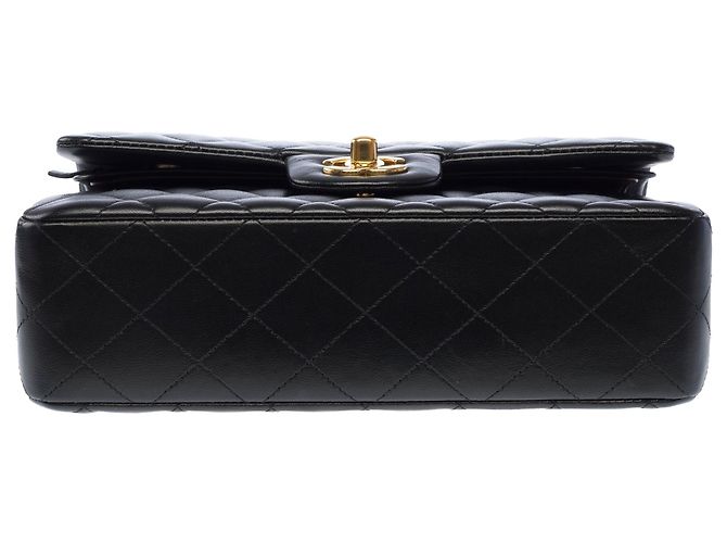 Sac CHANEL Timeless/Classique en Cuir Noir - 104068 - vue 11