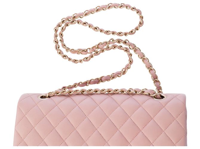 Borsa CHANEL Timeless/Classique in Pelle Rosa - 104069 - vista 10