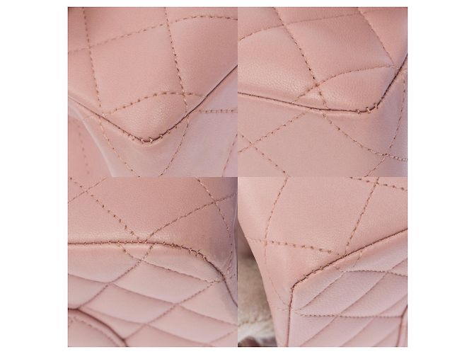 Borsa CHANEL Timeless/Classique in Pelle Rosa - 104069 - vista 12