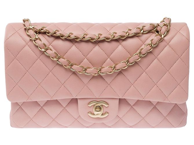 Borsa CHANEL Timeless/Classique in Pelle Rosa - 104069 - vista 14