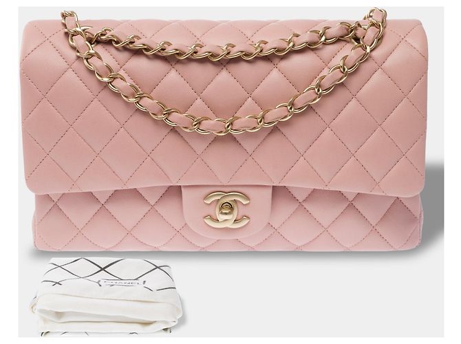 Borsa CHANEL Timeless/Classique in Pelle Rosa - 104069 - vista 3