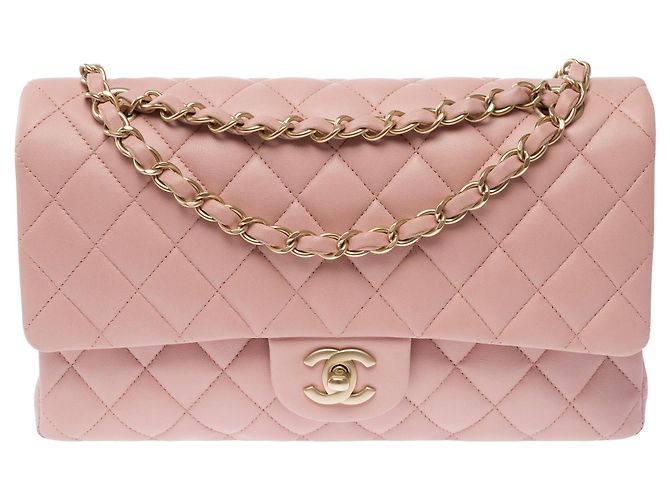 Borsa CHANEL Timeless/Classique in Pelle Rosa - 104069 - vista 4