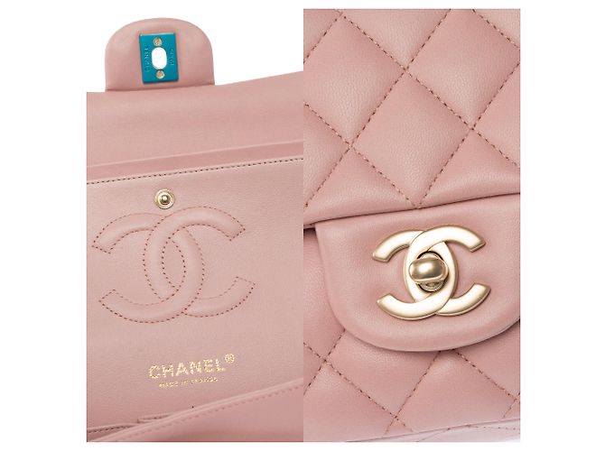 Borsa CHANEL Timeless/Classique in Pelle Rosa - 104069 - vista 7