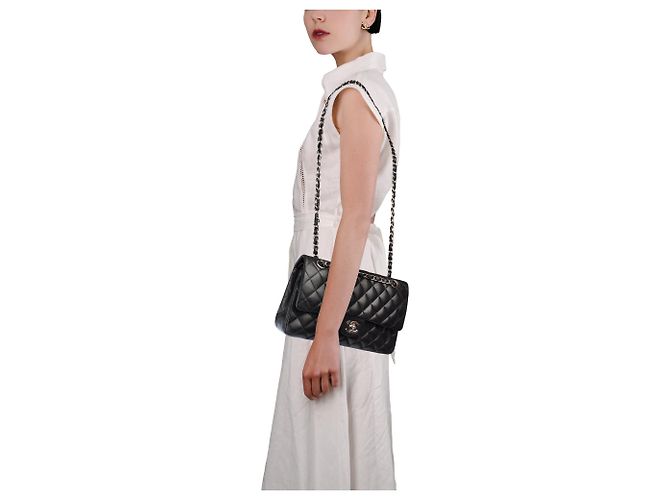 Borsa CHANEL Timeless/Classique in Pelle Nera - 104064 - vista 13