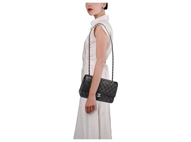 Borsa CHANEL Timeless/Classique in Pelle Nera - 104063 - vista 13