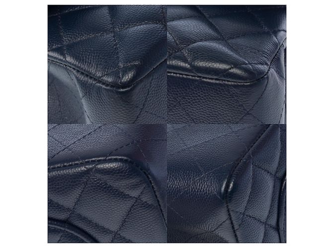 Borsa CHANEL Timeless/Classique in Pelle Blu Navy - 104049 - vista 12