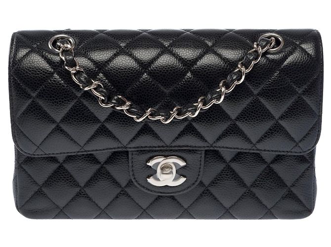 CHANEL Timeless/Classique Tasche aus schwarzem Leder - 104048 - Ansicht 13
