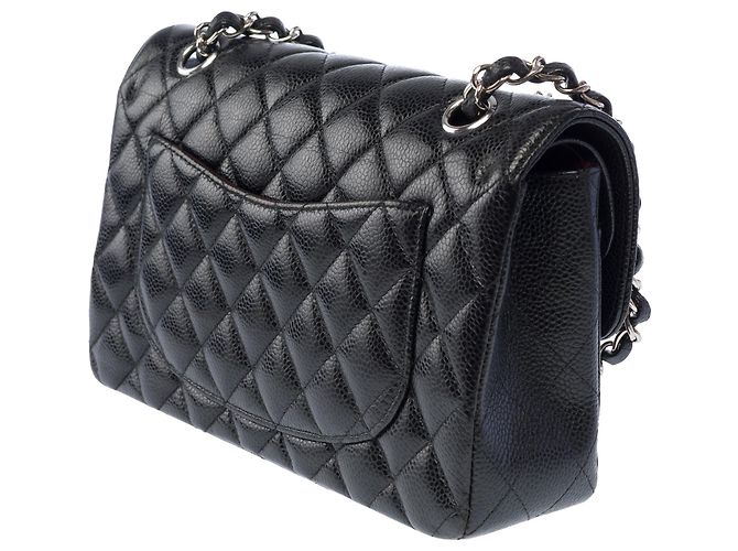 CHANEL Timeless/Classique Tasche aus schwarzem Leder - 104048 - Ansicht 2