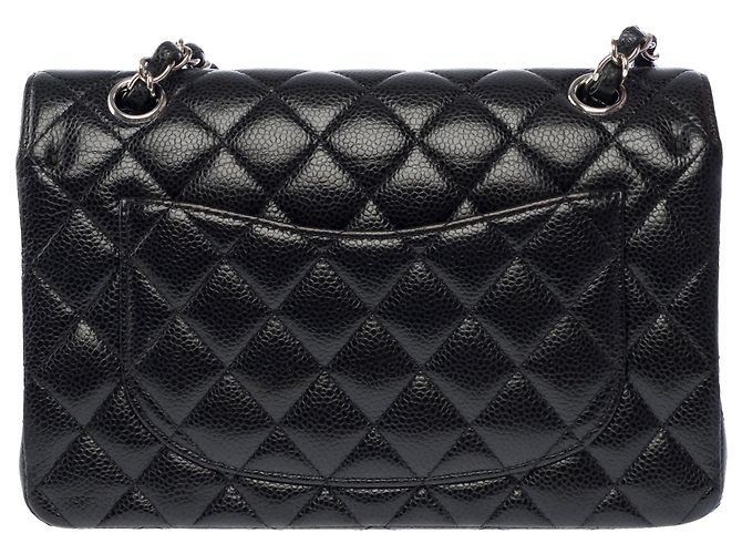 CHANEL Timeless/Classique Tasche aus schwarzem Leder - 104048 - Ansicht 4