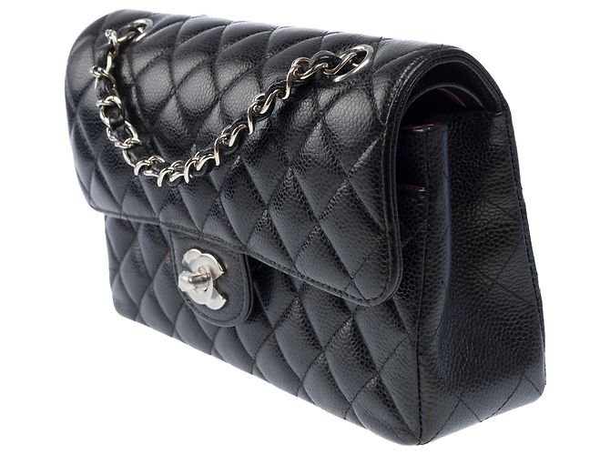 CHANEL Timeless/Classique Tasche aus schwarzem Leder - 104048 - Ansicht 5