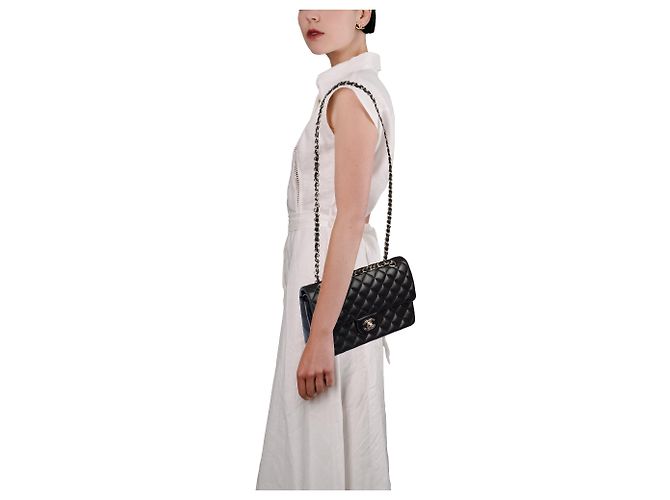 Borsa CHANEL Timeless/Classique in Pelle Nera - 104061 - vista 13