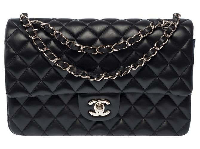 Borsa CHANEL Timeless/Classique in Pelle Nera - 104061 - vista 4