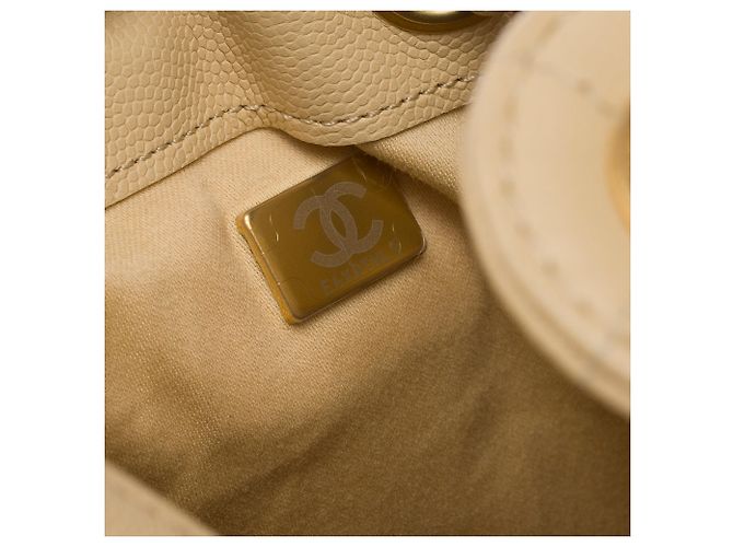 Borsa CHANEL in Pelle Beige - 104054 - vista 8