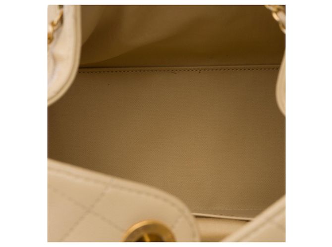 Borsa CHANEL in Pelle Beige - 104054 - vista 9