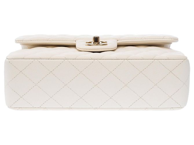 Borsa CHANEL Timeless/Classique in Pelle Bianca - 104050 - vista 11