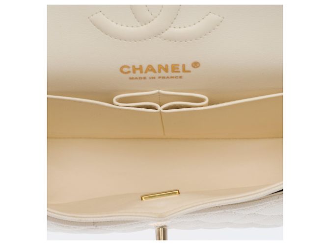 Borsa CHANEL Timeless/Classique in Pelle Bianca - 104050 - vista 9