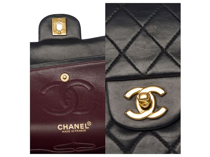 Borsa CHANEL Timeless/Classique in Pelle Nera - 104060 - vista 7
