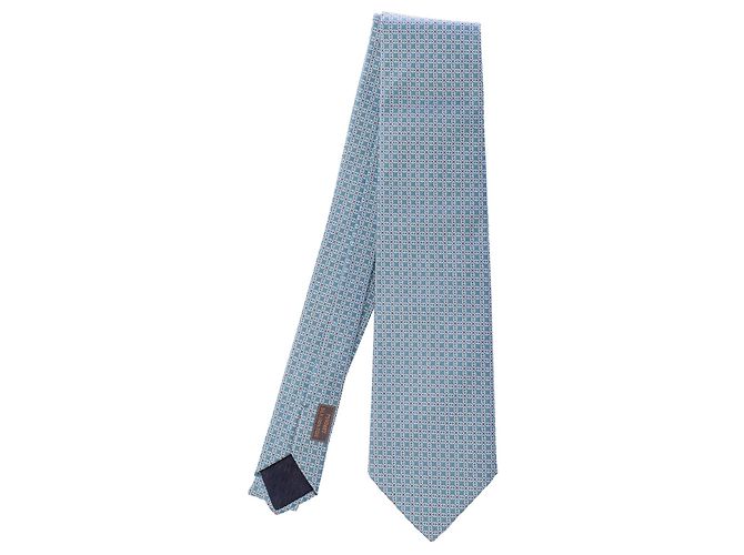 Hermès HERMES Silk Accessory Blue - 104071 - view 7