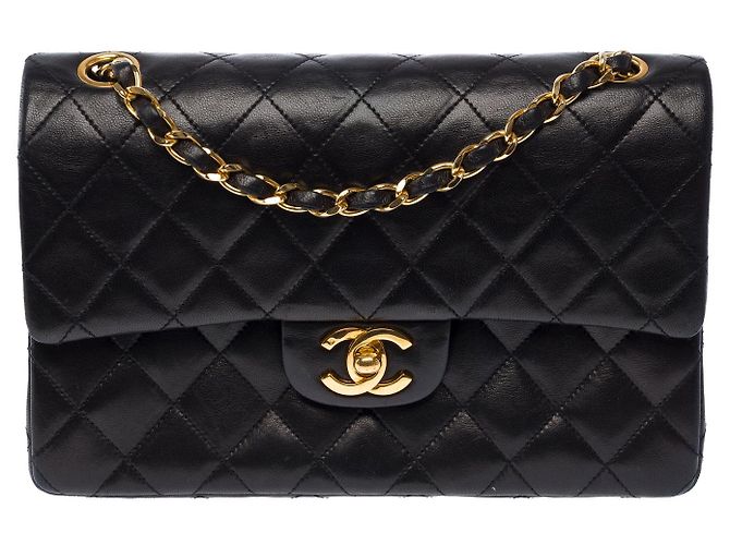 Borsa CHANEL Timeless/Classique in Pelle Nera - 104066 - vista 14
