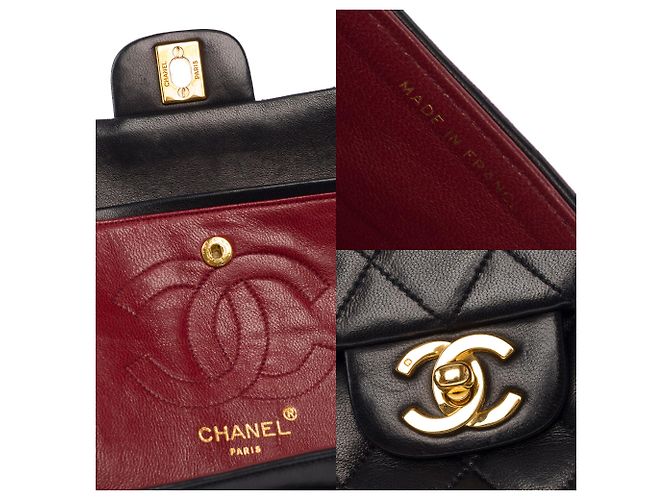 Borsa CHANEL Timeless/Classique in Pelle Nera - 104066 - vista 7