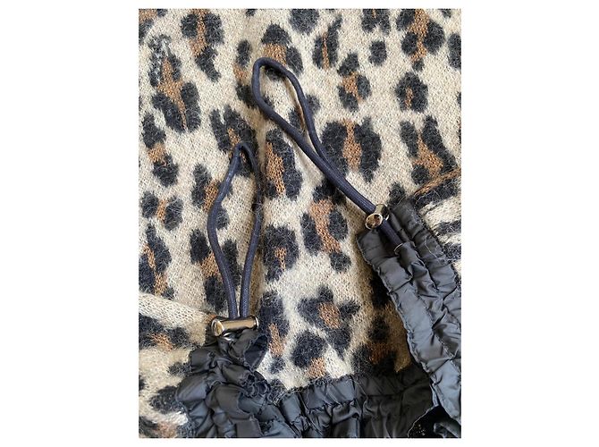 Sacai Strickpullover mit Rollkragen und Leopardenprint - Ansicht 3