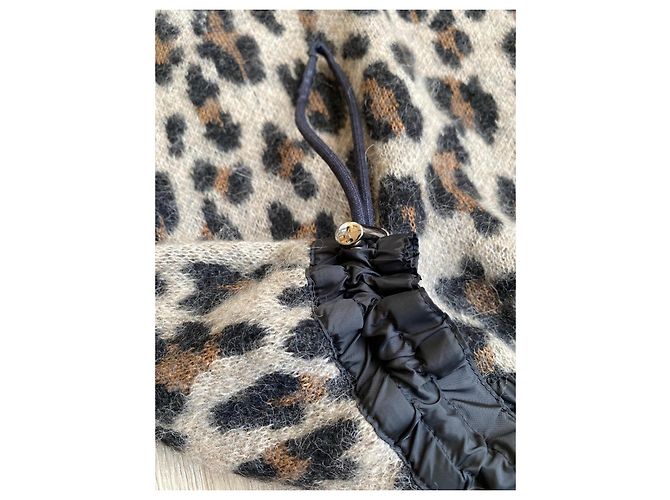 Sacai Strickpullover mit Rollkragen und Leopardenprint - Ansicht 4