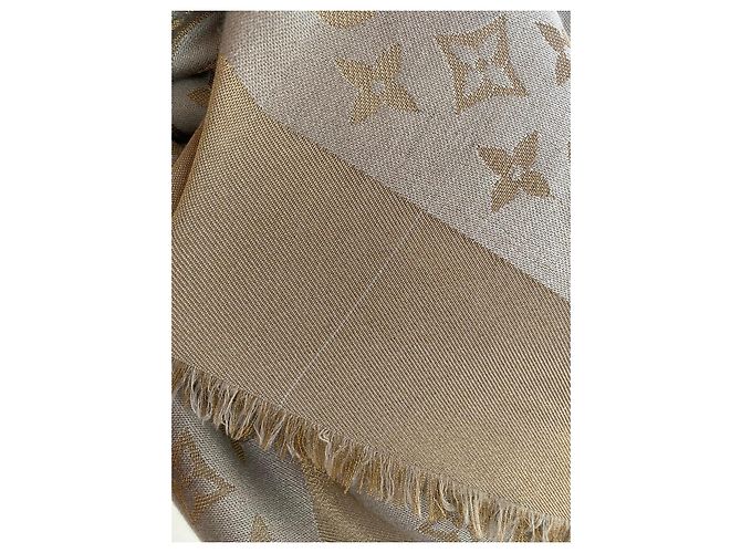 Xale Louis Vuitton Monogram em seda e lã - vista 4