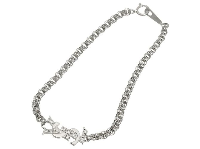 Pulsera de dijes plateada Yves Saint Laurent - vue 2