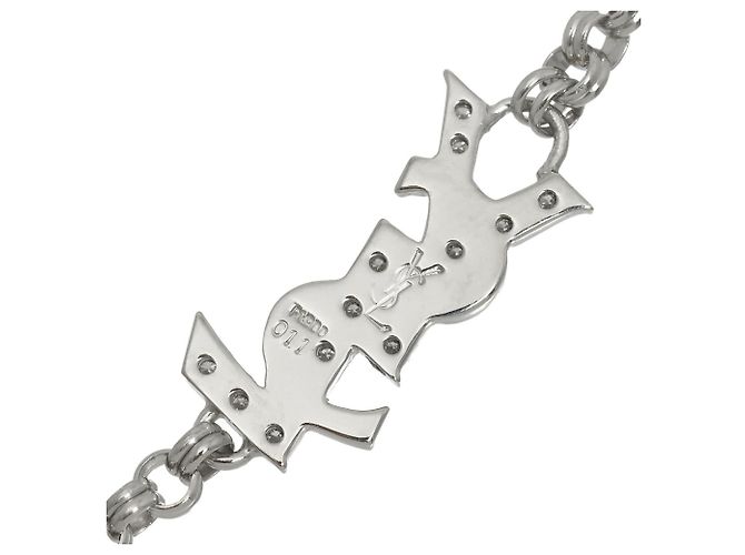 Pulsera de dijes plateada Yves Saint Laurent - vue 4