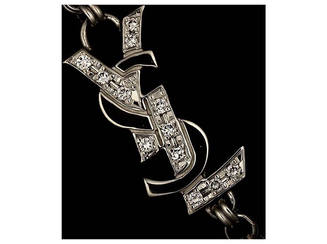 Pulsera de dijes plateada Yves Saint Laurent - vue 7
