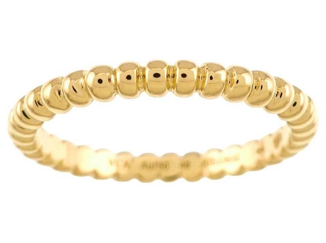 Anillo Perlée Small Van Cleef & Arpels en oro amarillo 18K - vista 2