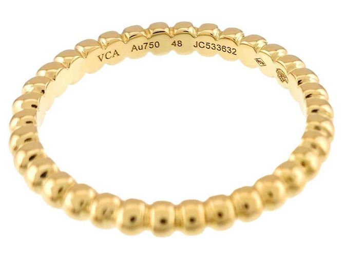 Anillo Perlée Small Van Cleef & Arpels en oro amarillo 18K - vista 3