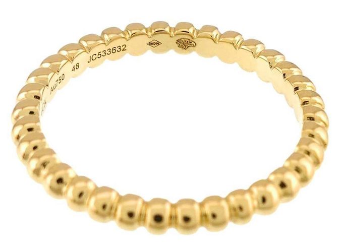 Anillo Perlée Small Van Cleef & Arpels en oro amarillo 18K - vista 4