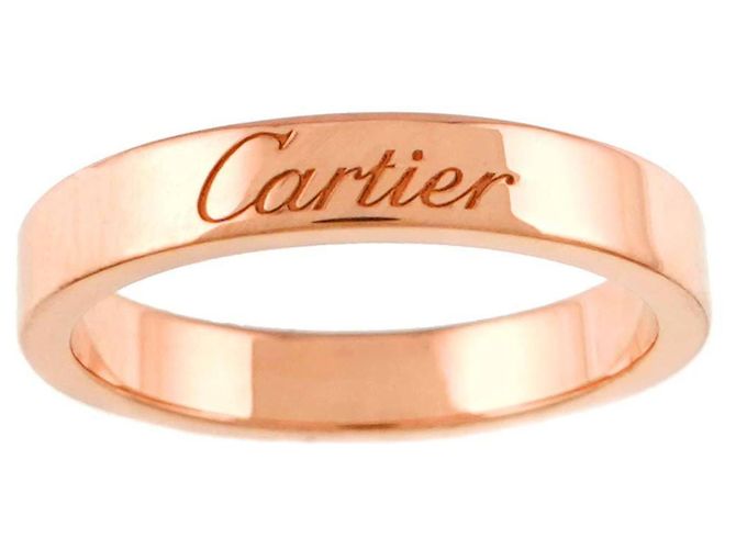 Anello Cartier C de in oro rosa 18K - vista 2