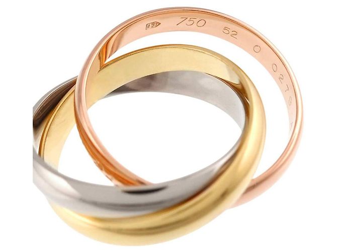 Bague Cartier Trinity en or 18K tricouleur - vue 3