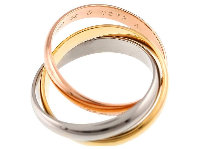 Bague Cartier Trinity en or 18K tricouleur - vue 4