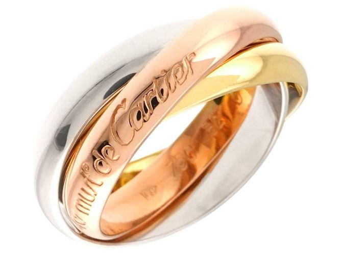 Bague Cartier Trinity en or 18K tricouleur - vue 5