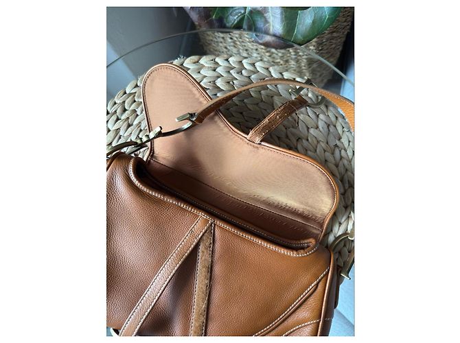 Bolsa Dior Saddle em couro castanho - vista 11